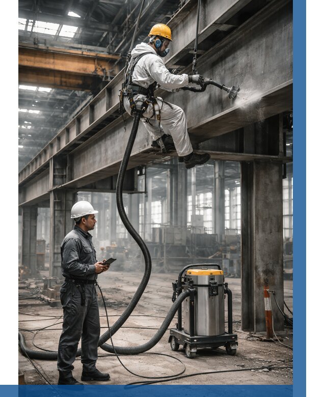 Обеспыливание конструкций в цехе в Кондопоге от 4264 р. | ВЫСОТНИК-Кнп