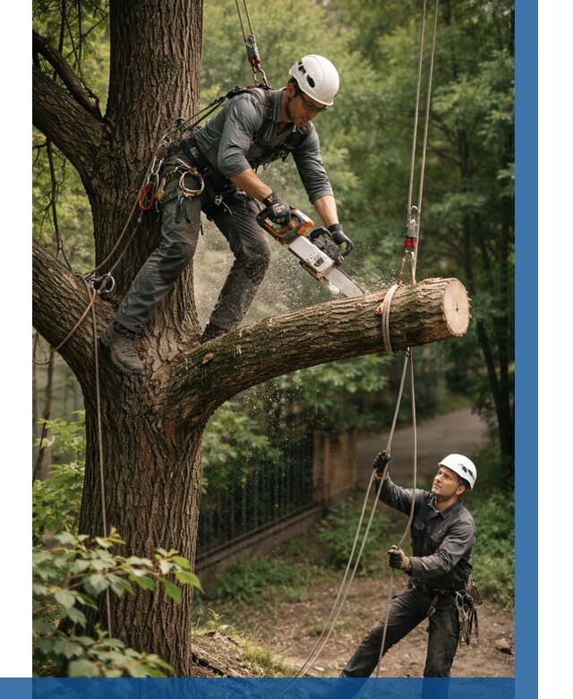 Спил деревьев альпинистами в Кондопоге от 8122 р. | ВЫСОТНИК-Кнп