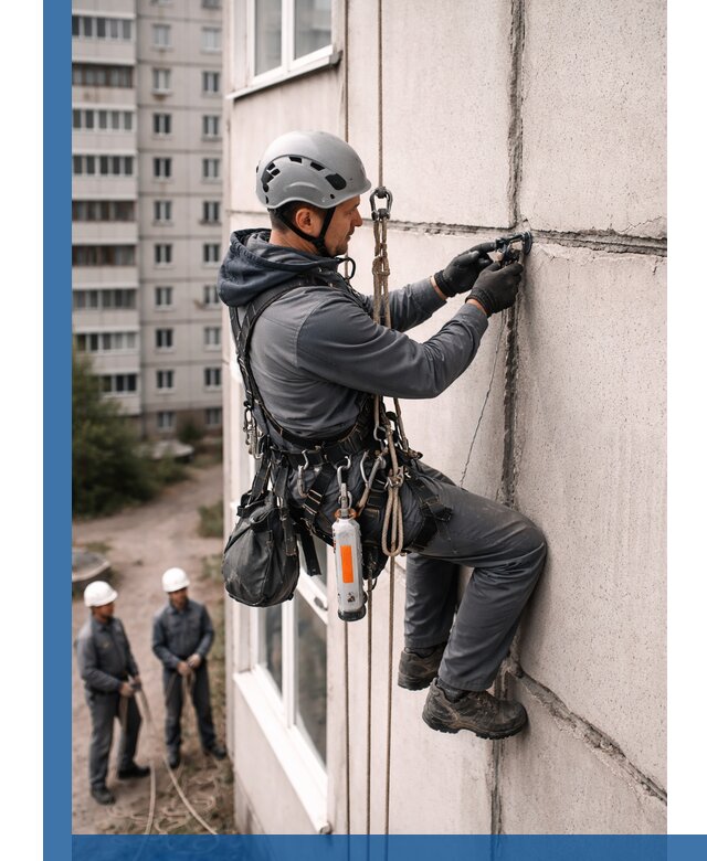 Обследование межпанельных швов и герметизация в Кондопоге