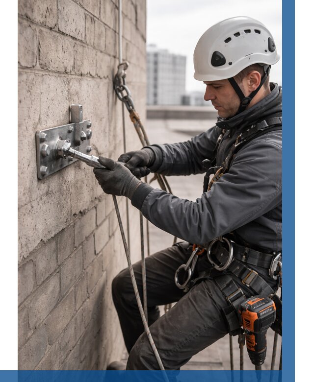 Установка анкерных точек в Кондопоге от 3553 р. | ВЫСОТНИК-Кнп